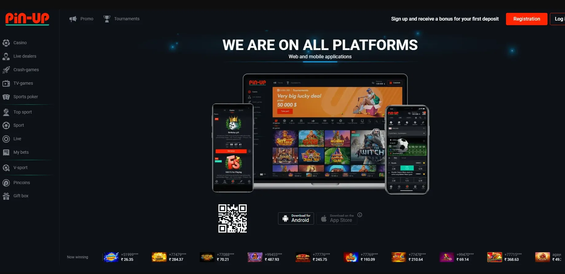 Download PinUp app Pin Up casino download